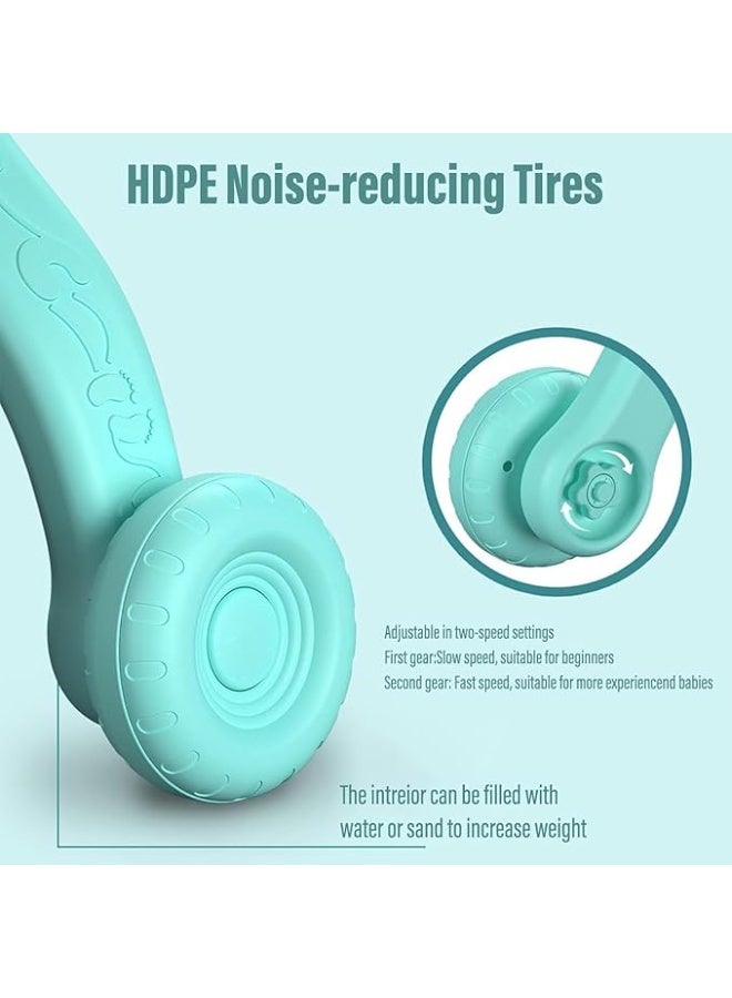 أجريون 3 في 1 مشاية أطفال 3 في 1 للبنات والأولاد مشاية للجلوس والوقوف، مركز أنشطة تعليمية مع لوحة لعب قابلة للإزالة تصميم ألعاب مشي للأطفال الرضع والبنات (أخضر) - Image 4